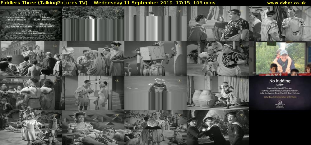 Fiddlers Three (TalkingPictures TV) Wednesday 11 September 2019 17:15 - 19:00