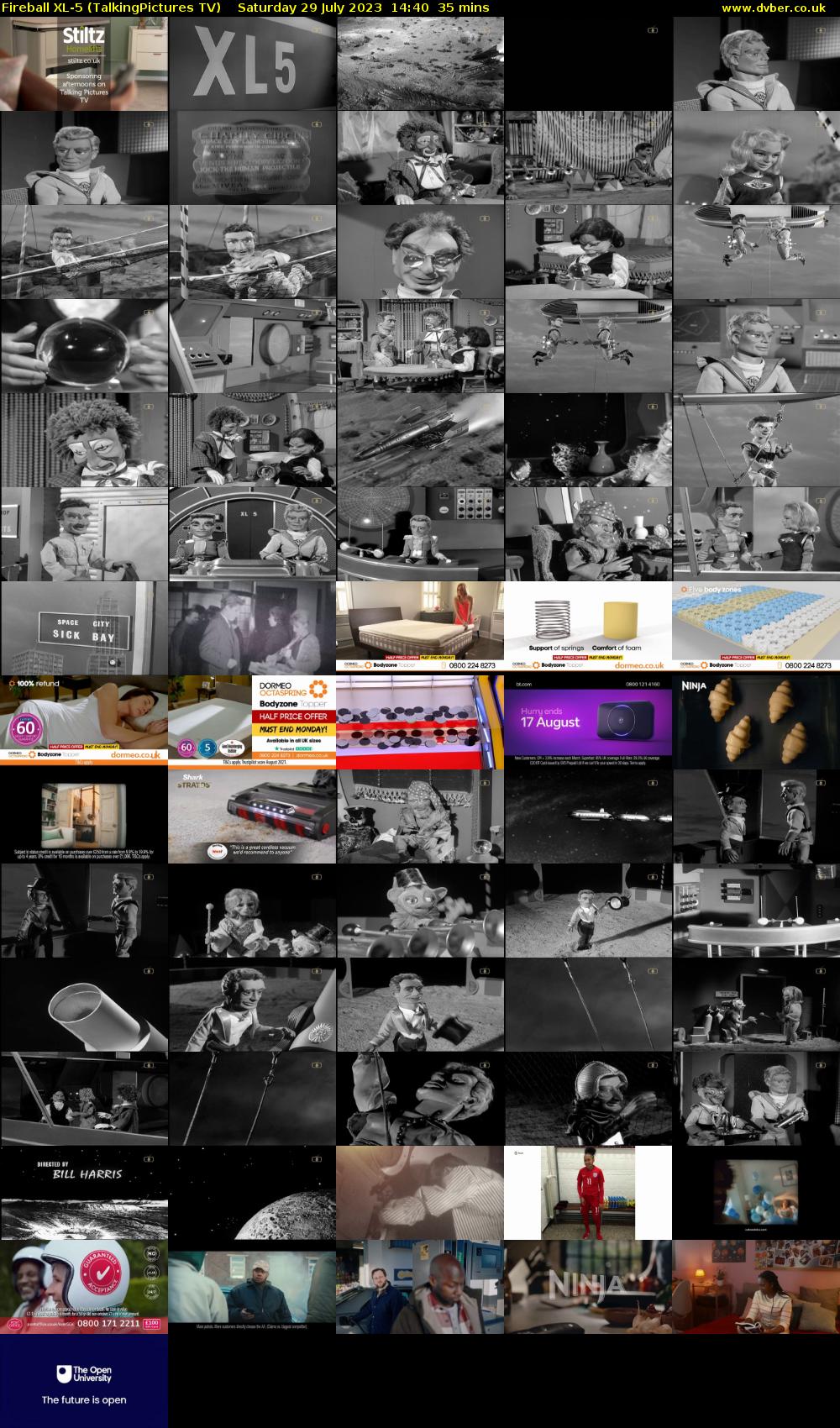Fireball XL-5 (TalkingPictures TV) Saturday 29 July 2023 14:40 - 15:15
