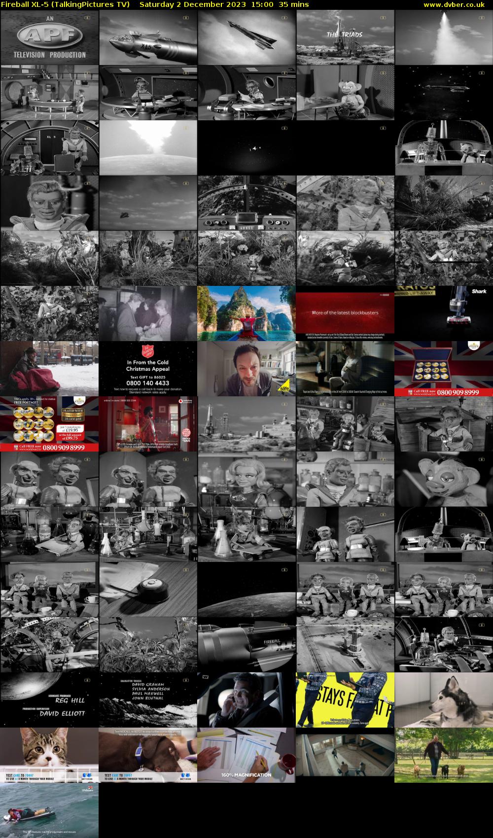 Fireball XL-5 (TalkingPictures TV) Saturday 2 December 2023 15:00 - 15:35