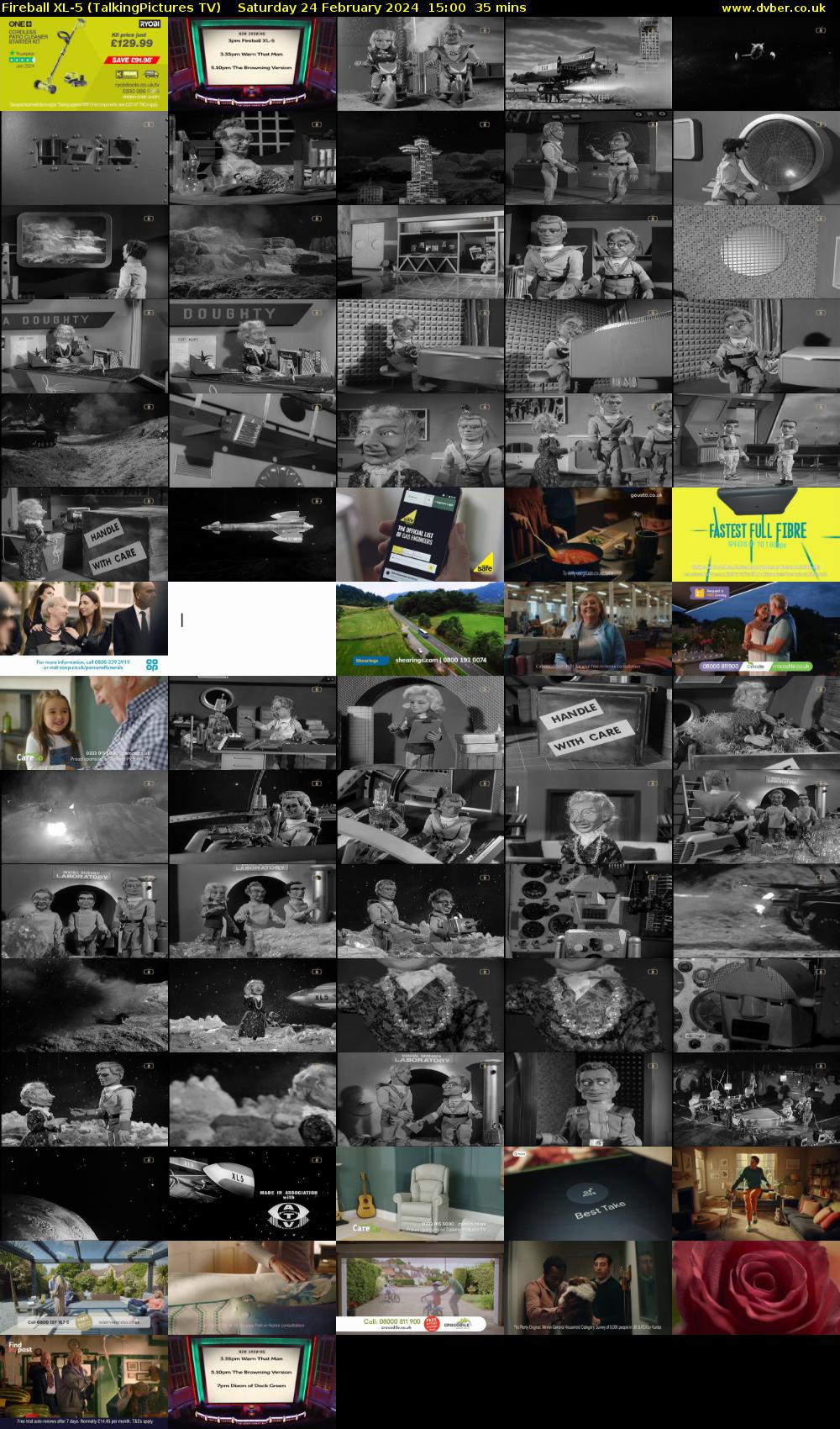 Fireball XL-5 (TalkingPictures TV) Saturday 24 February 2024 15:00 - 15:35