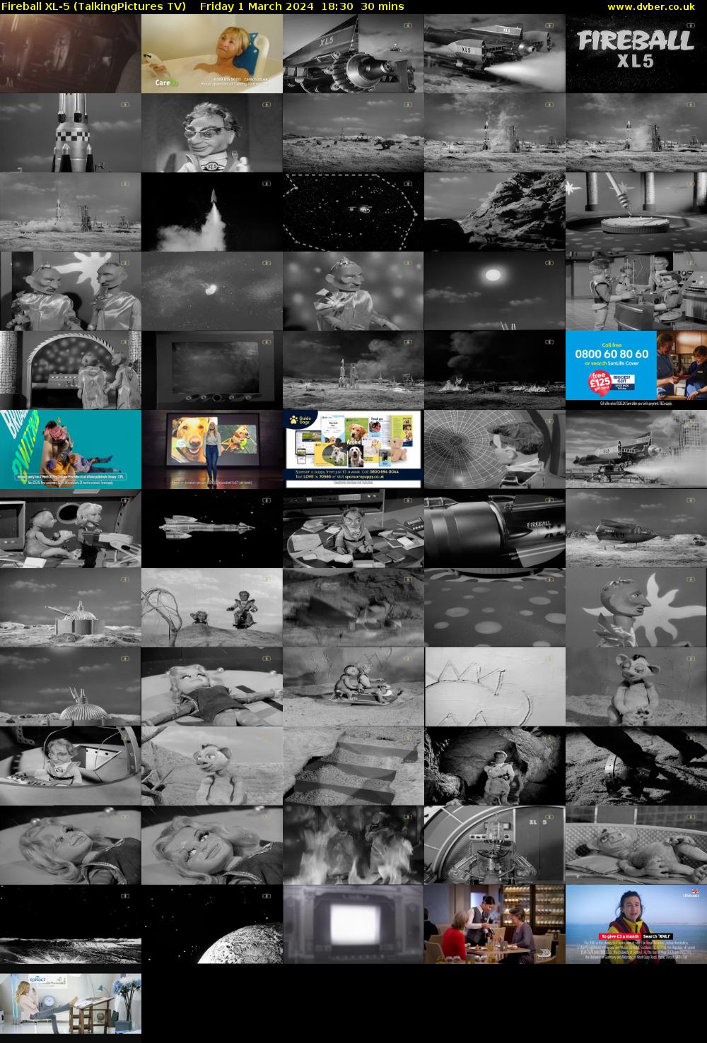 Fireball XL-5 (TalkingPictures TV) Friday 1 March 2024 18:30 - 19:00