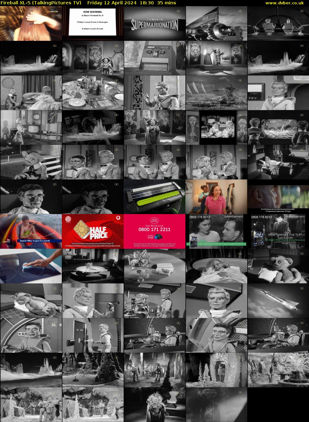 Fireball XL-5 (TalkingPictures TV) Friday 12 April 2024 18:30 - 19:05