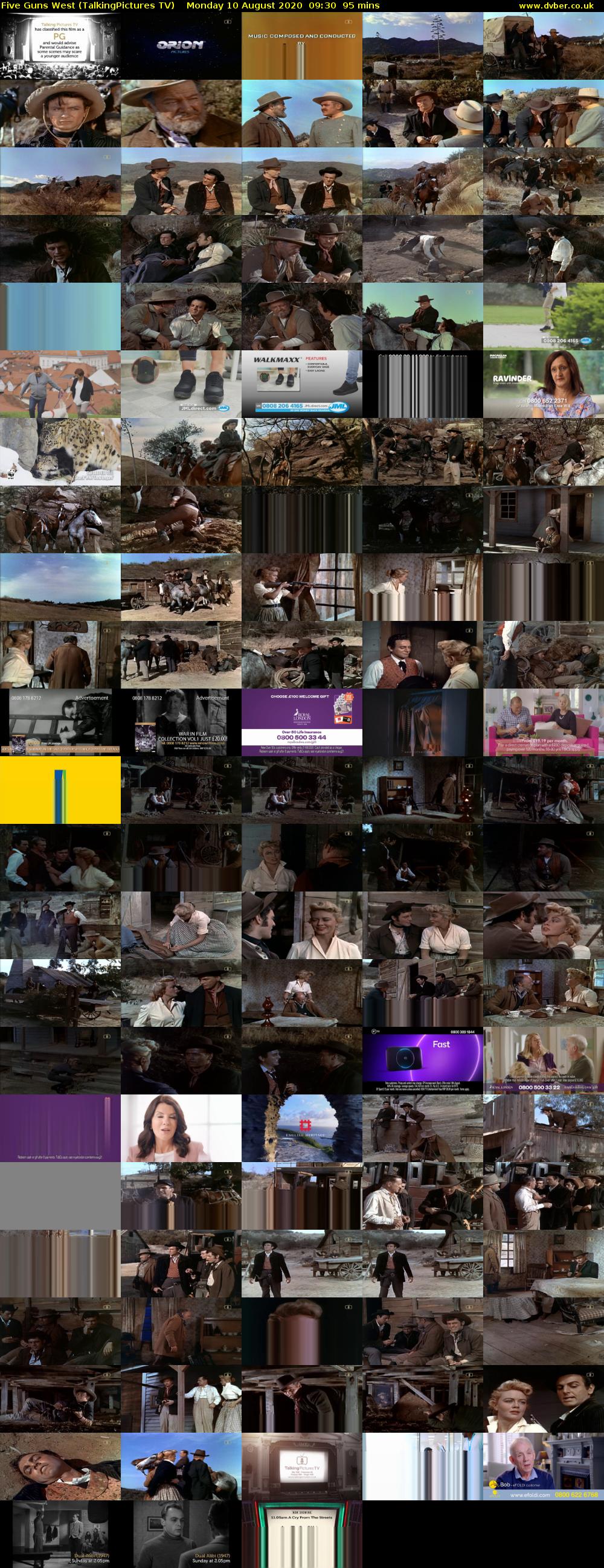 Five Guns West (TalkingPictures TV) Monday 10 August 2020 09:30 - 11:05