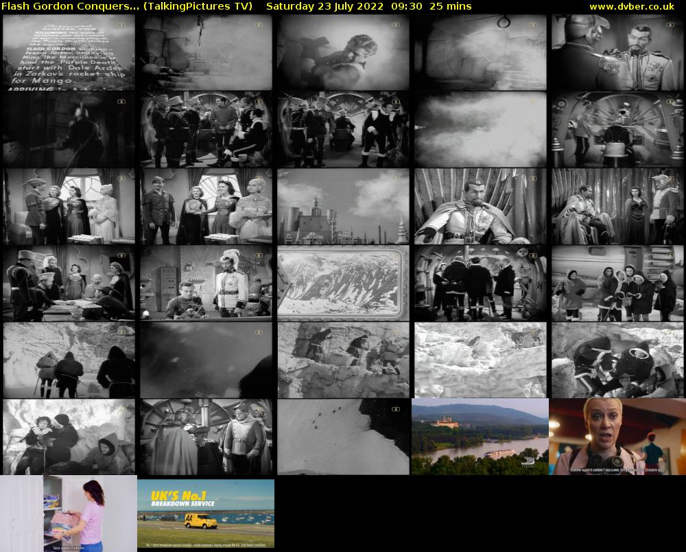 Flash Gordon Conquers... (TalkingPictures TV) Saturday 23 July 2022 09:30 - 09:55