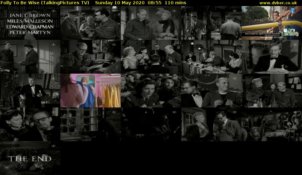 Folly To Be Wise (TalkingPictures TV) Sunday 10 May 2020 08:55 - 10:45