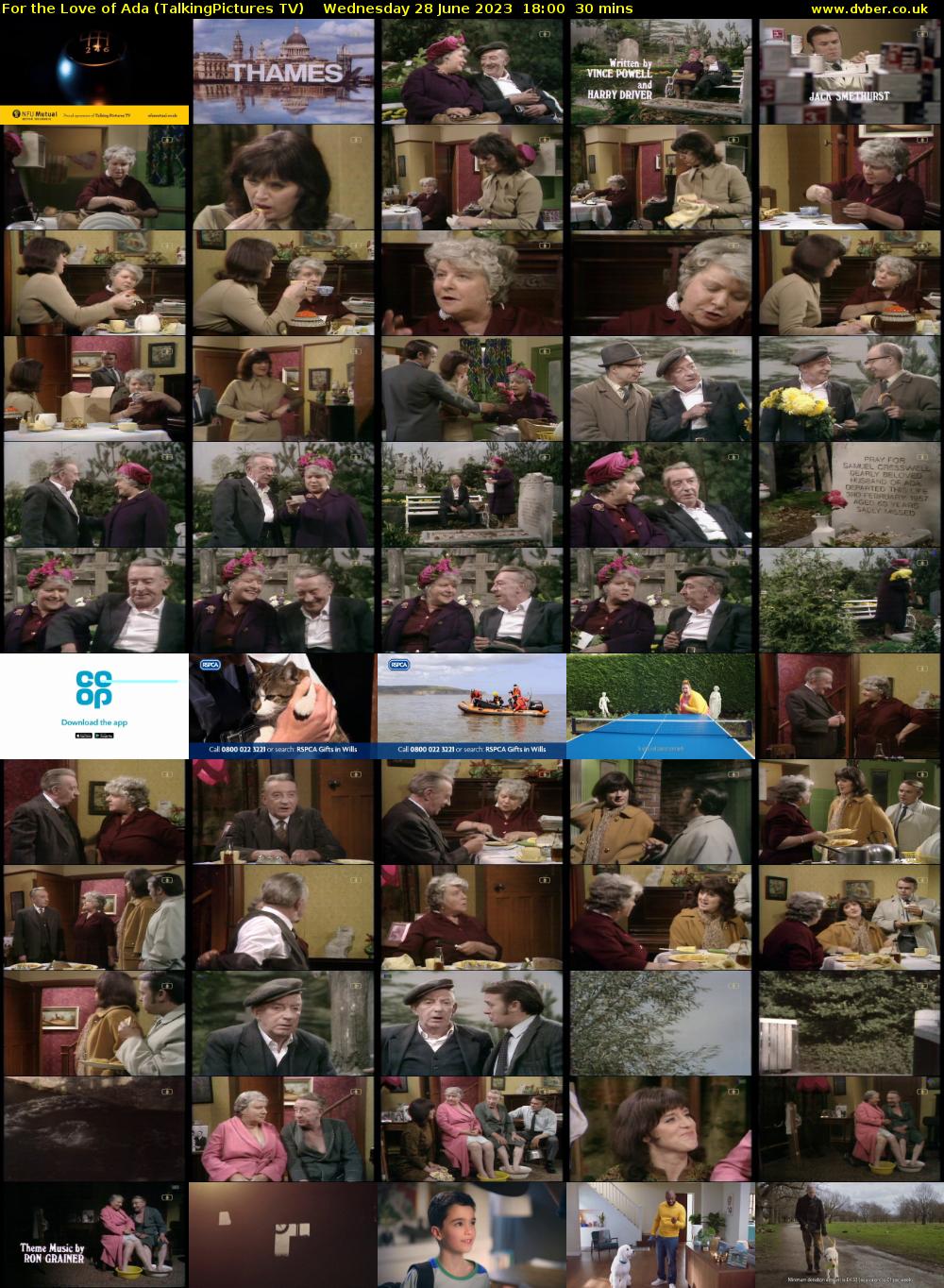 For the Love of Ada (TalkingPictures TV) Wednesday 28 June 2023 18:00 - 18:30