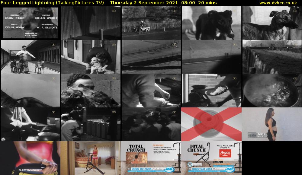 Four Legged Lightning (TalkingPictures TV) Thursday 2 September 2021 08:00 - 08:20