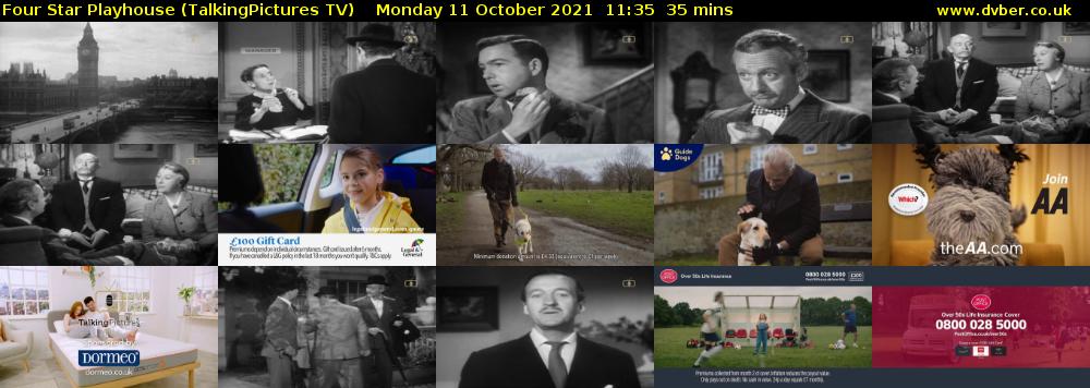 Four Star Playhouse (TalkingPictures TV) Monday 11 October 2021 11:35 - 12:10