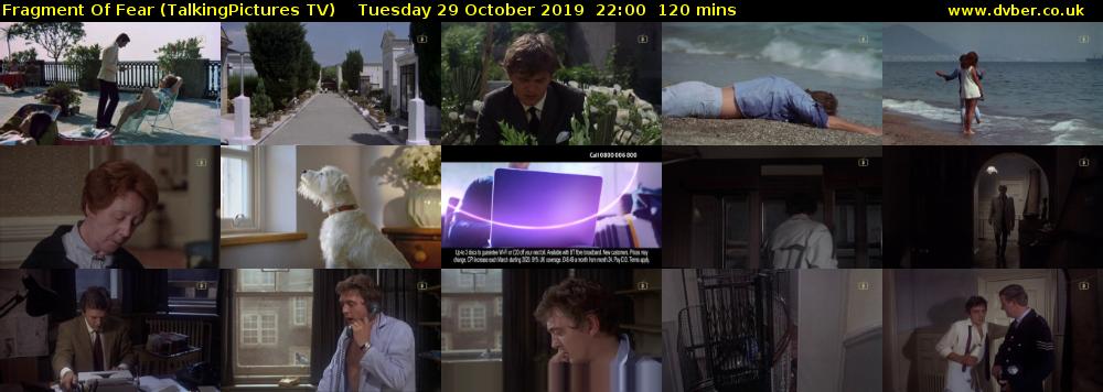 Fragment Of Fear (TalkingPictures TV) Tuesday 29 October 2019 22:00 - 00:00