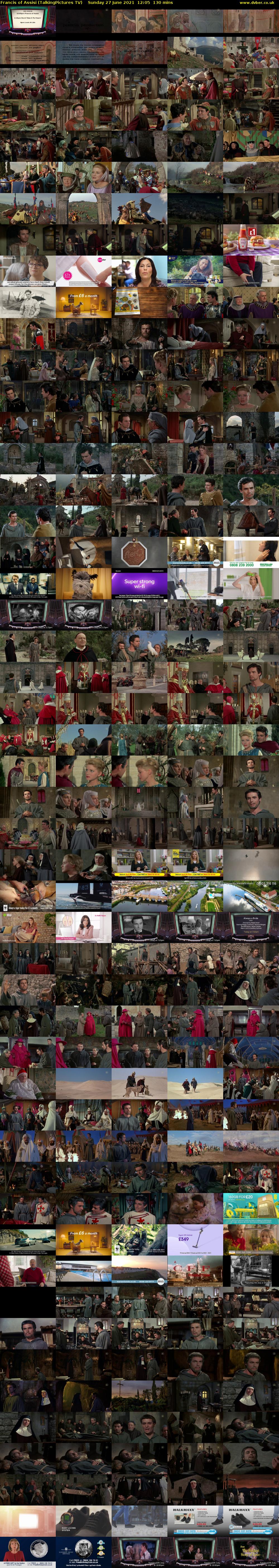 Francis of Assisi (TalkingPictures TV) Sunday 27 June 2021 12:05 - 14:15