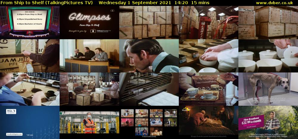 From Ship to Shelf (TalkingPictures TV) Wednesday 1 September 2021 14:20 - 14:35