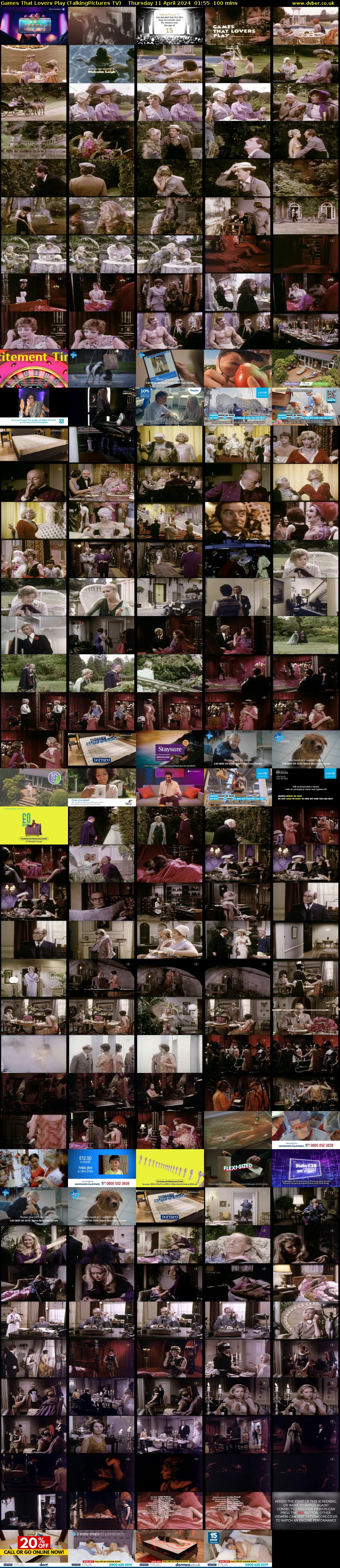 Games That Lovers Play (TalkingPictures TV) Thursday 11 April 2024 01:55 - 03:35
