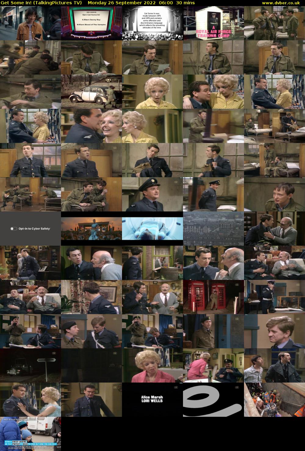 Get Some In! (TalkingPictures TV) Monday 26 September 2022 06:00 - 06:30