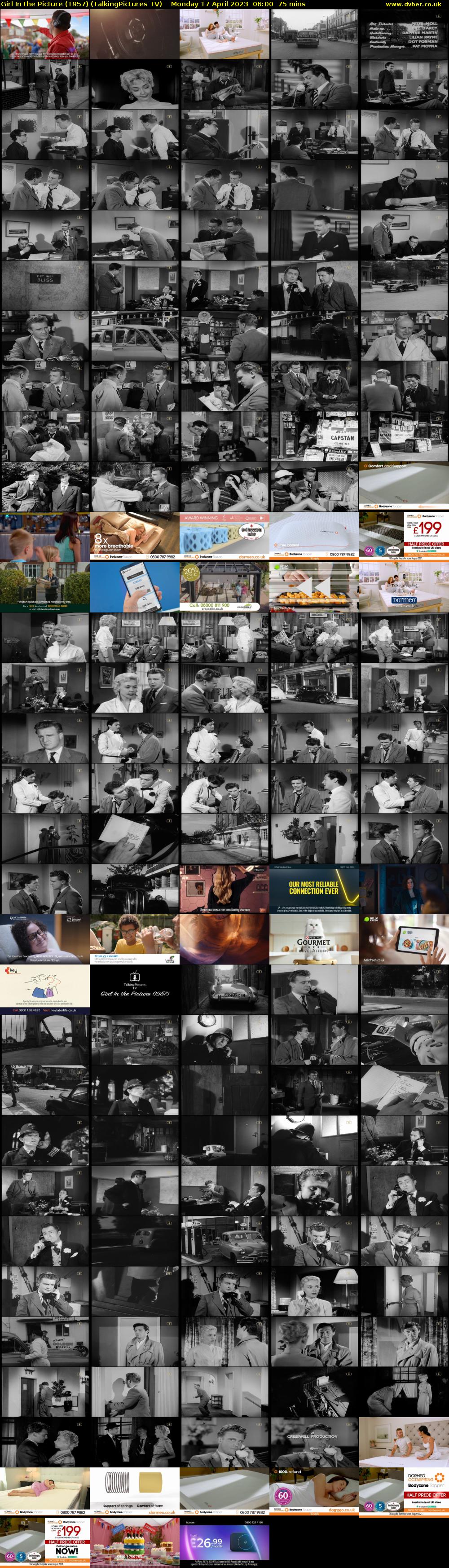 Girl In the Picture (1957) (TalkingPictures TV) Monday 17 April 2023 06:00 - 07:15