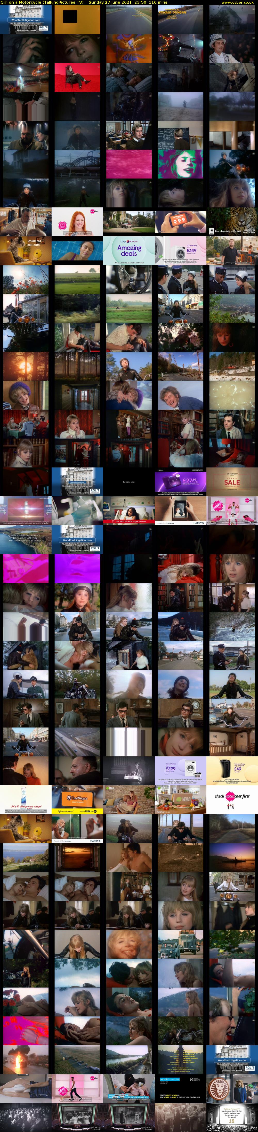 Girl on a Motorcycle (TalkingPictures TV) Sunday 27 June 2021 23:50 - 01:40
