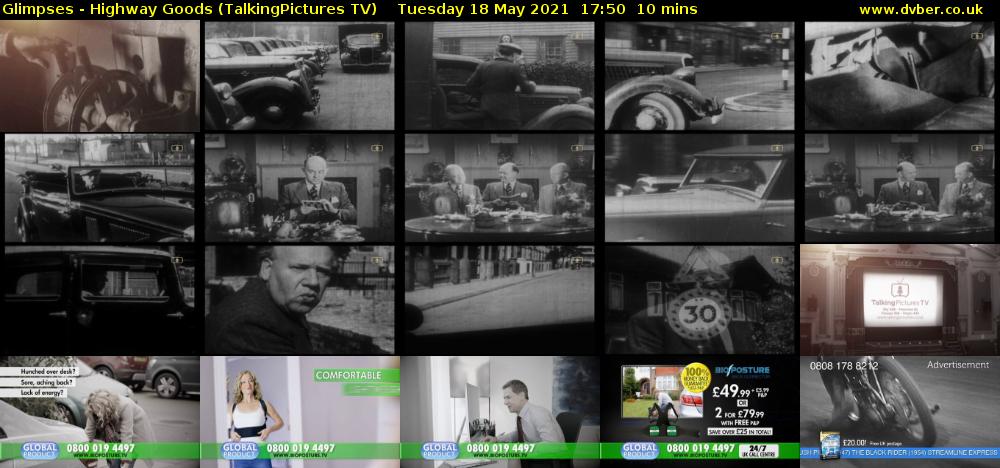Glimpses - Highway Goods (TalkingPictures TV) Tuesday 18 May 2021 17:50 - 18:00