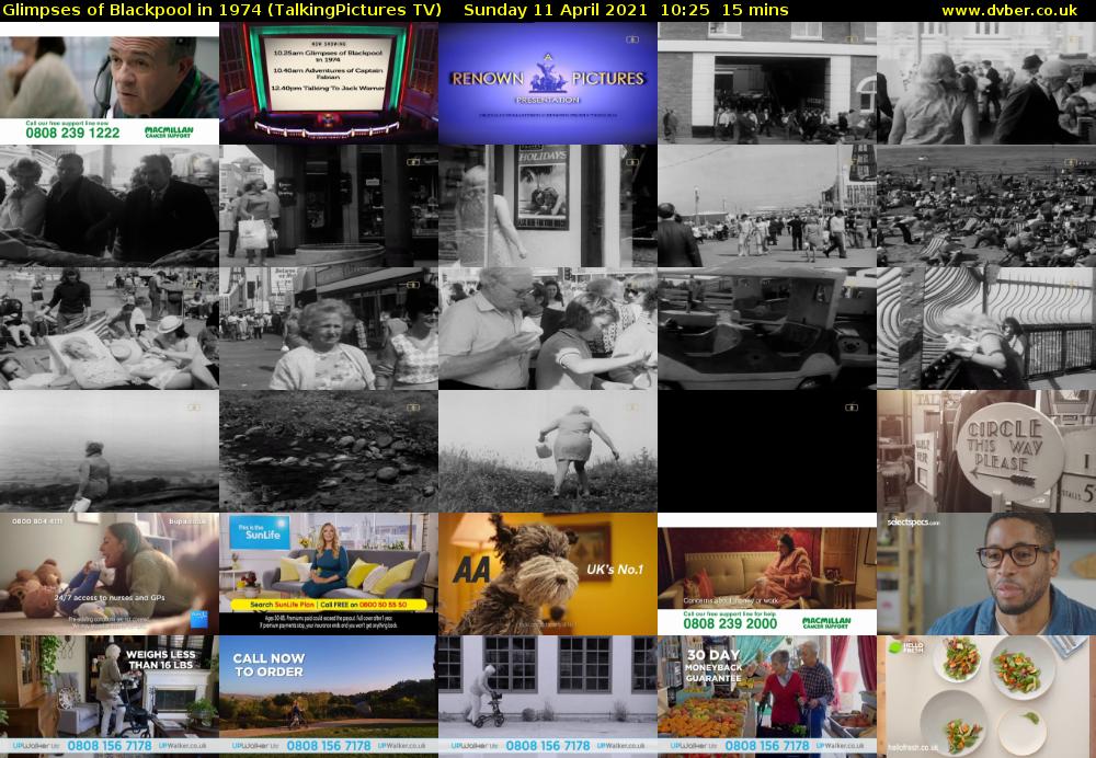 Glimpses of Blackpool in 1974 (TalkingPictures TV) Sunday 11 April 2021 10:25 - 10:40