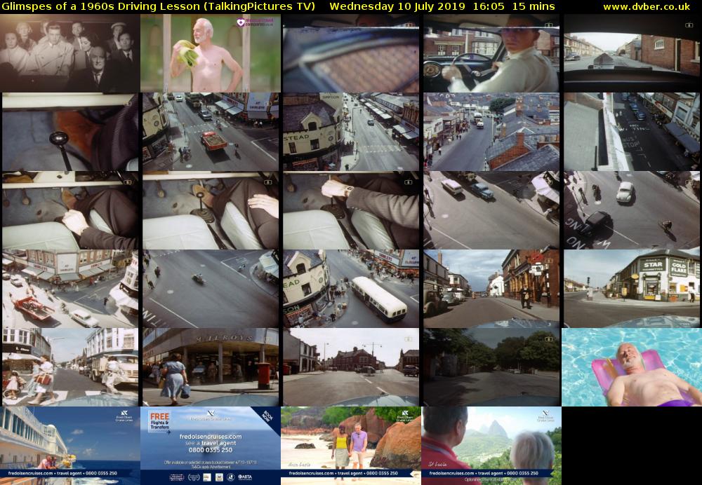 Glimspes of a 1960s Driving Lesson (TalkingPictures TV) Wednesday 10 July 2019 16:05 - 16:20