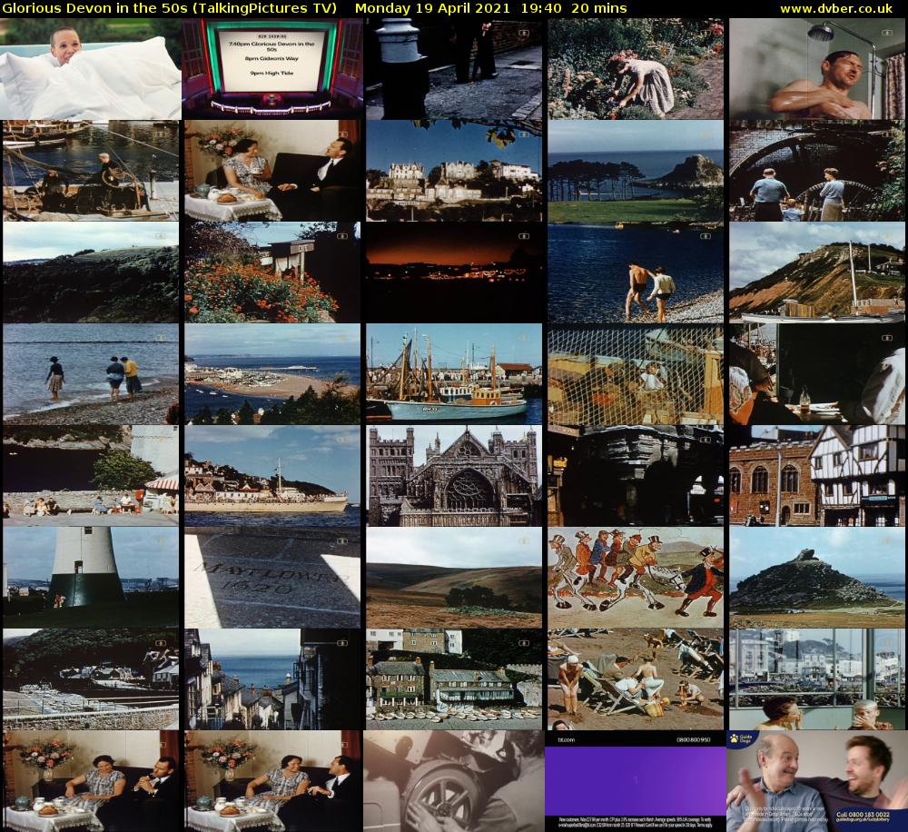 Glorious Devon in the 50s (TalkingPictures TV) Monday 19 April 2021 19:40 - 20:00