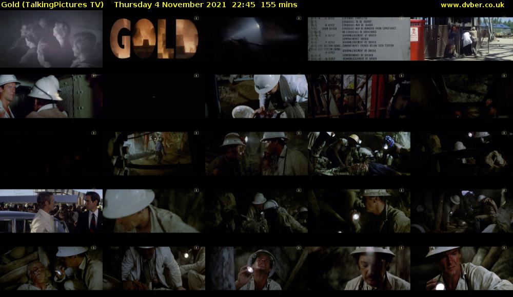 Gold (TalkingPictures TV) Thursday 4 November 2021 22:45 - 01:20