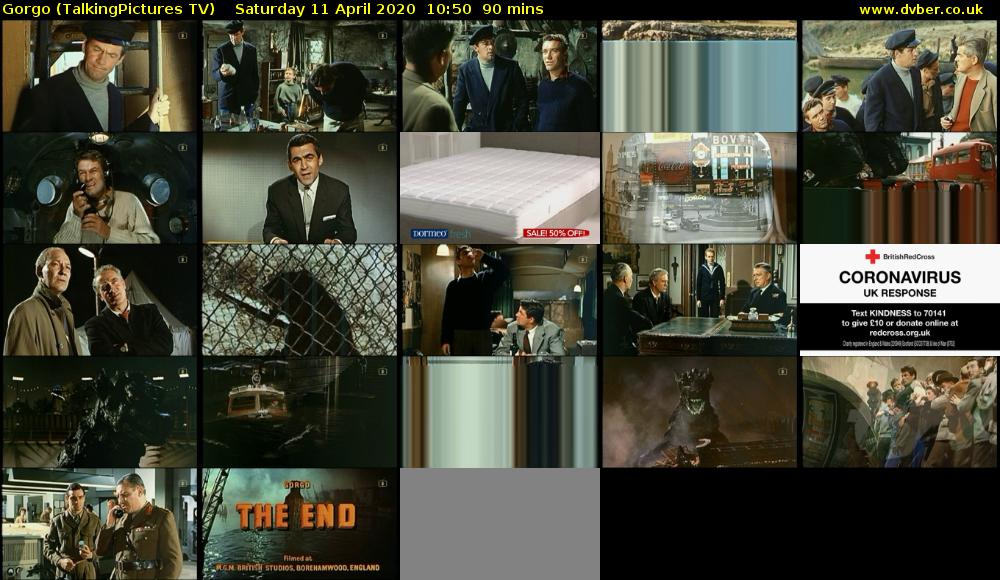 Gorgo (TalkingPictures TV) Saturday 11 April 2020 10:50 - 12:20