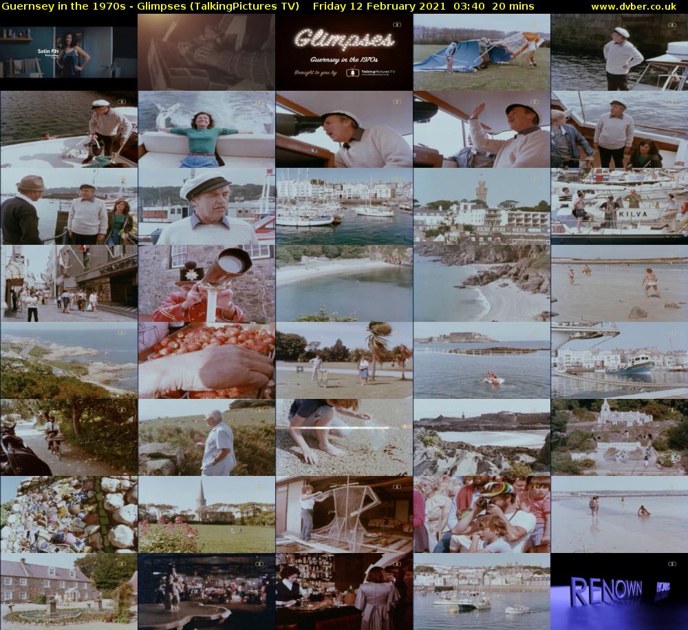 Guernsey in the 1970s - Glimpses (TalkingPictures TV) Friday 12 February 2021 03:40 - 04:00