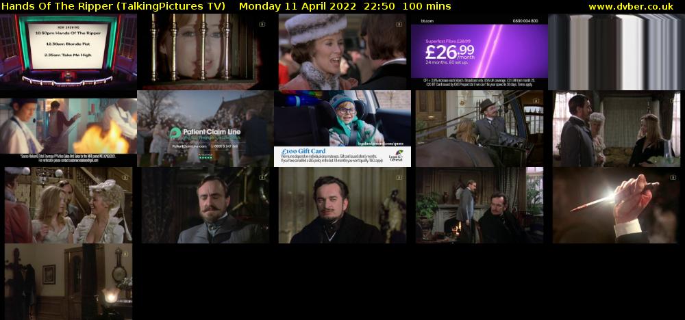 Hands Of The Ripper (TalkingPictures TV) Monday 11 April 2022 22:50 - 00:30