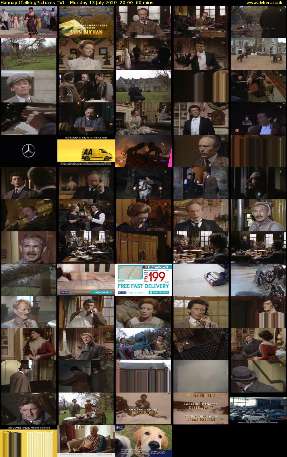 Hannay (TalkingPictures TV) Monday 13 July 2020 20:00 - 21:00