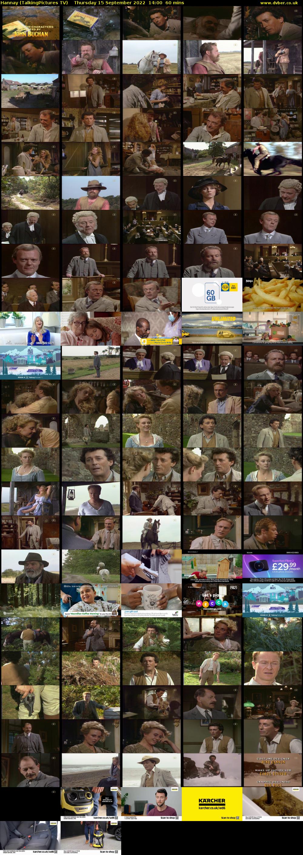Hannay (TalkingPictures TV) Thursday 15 September 2022 14:00 - 15:00