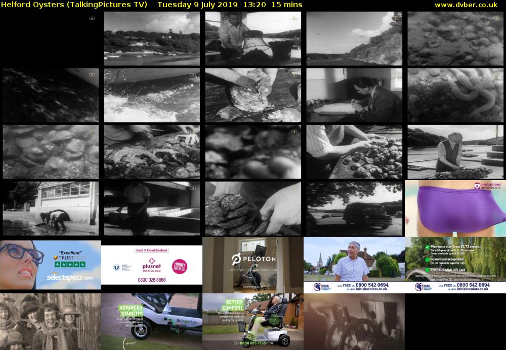 Helford Oysters (TalkingPictures TV) Tuesday 9 July 2019 13:20 - 13:35