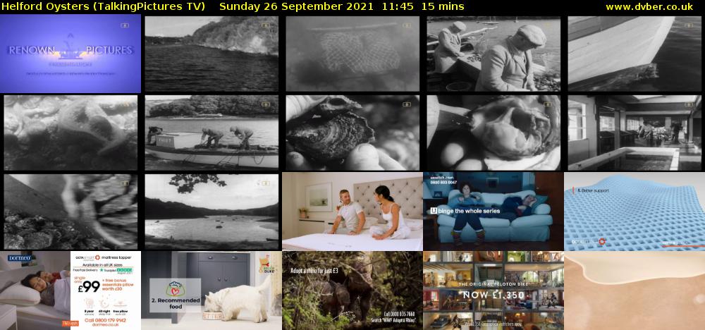 Helford Oysters (TalkingPictures TV) Sunday 26 September 2021 11:45 - 12:00