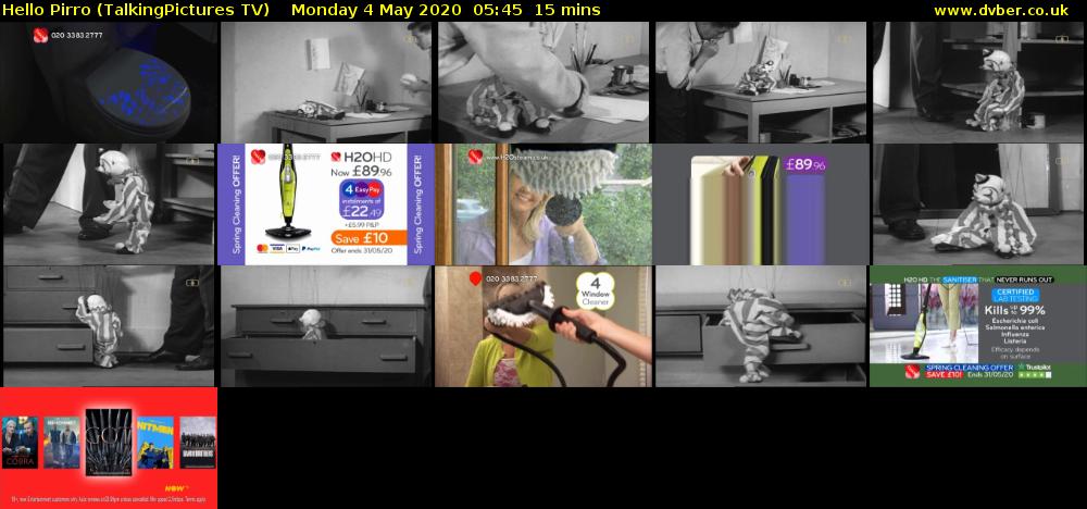 Hello Pirro (TalkingPictures TV) Monday 4 May 2020 05:45 - 06:00