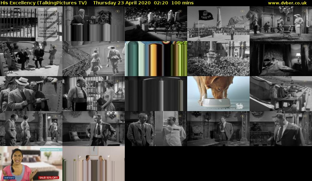 His Excellency (TalkingPictures TV) Thursday 23 April 2020 02:20 - 04:00