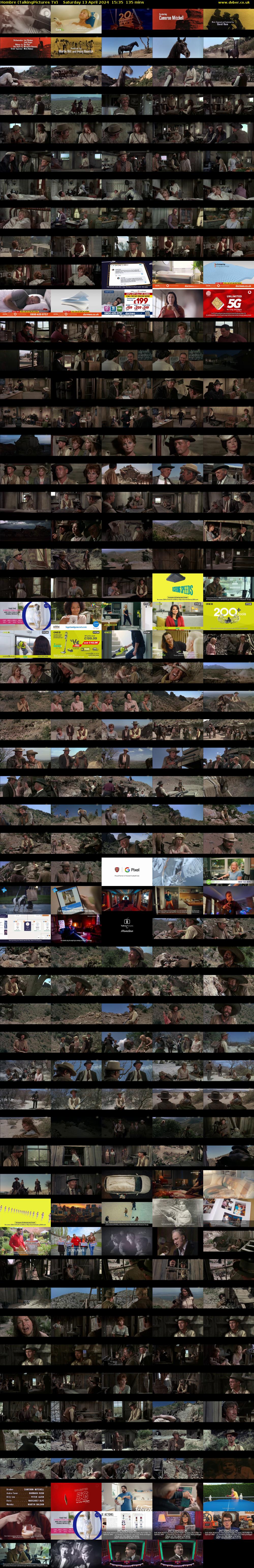 Hombre (TalkingPictures TV) Saturday 13 April 2024 15:35 - 17:50