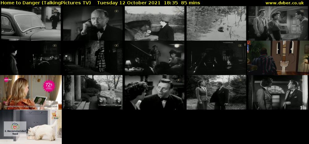 Home to Danger (TalkingPictures TV) Tuesday 12 October 2021 18:35 - 20:00