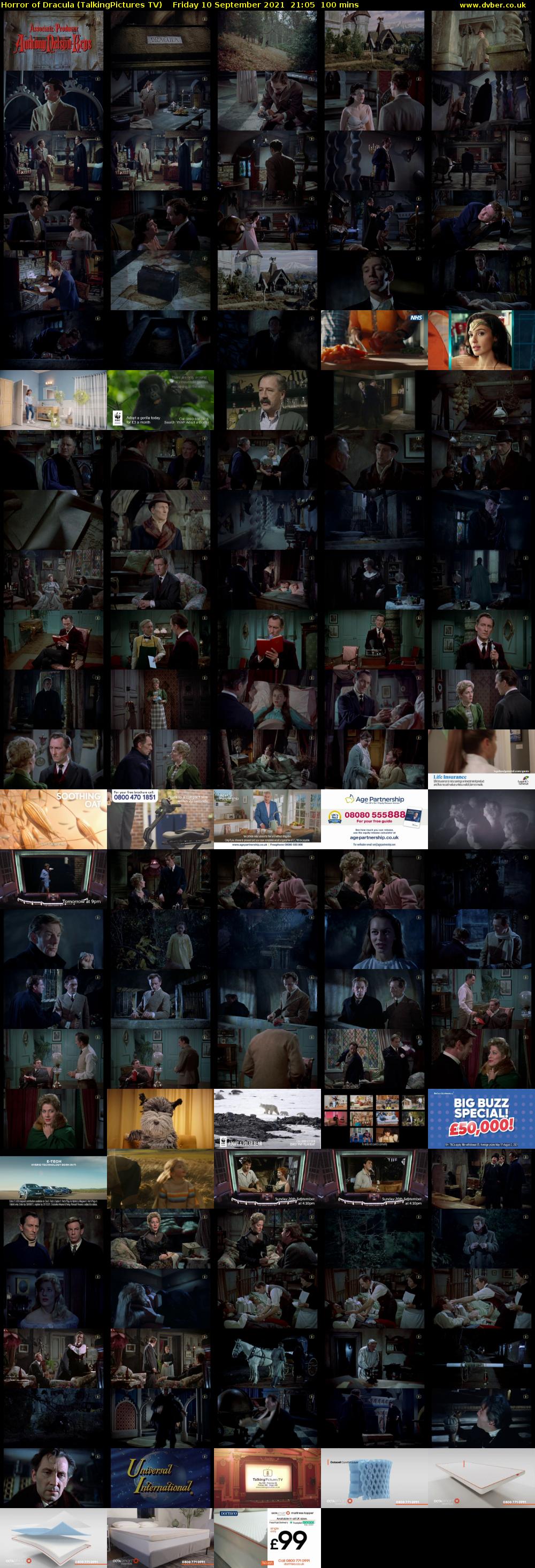 Horror of Dracula (TalkingPictures TV) Friday 10 September 2021 21:05 - 22:45