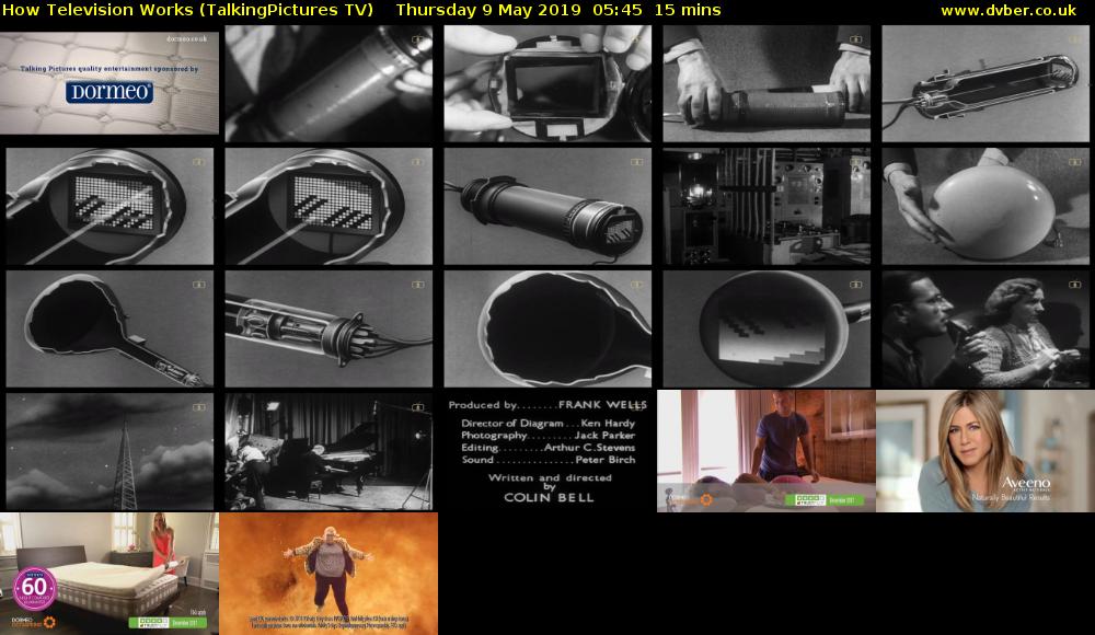 How Television Works (TalkingPictures TV) Thursday 9 May 2019 05:45 - 06:00