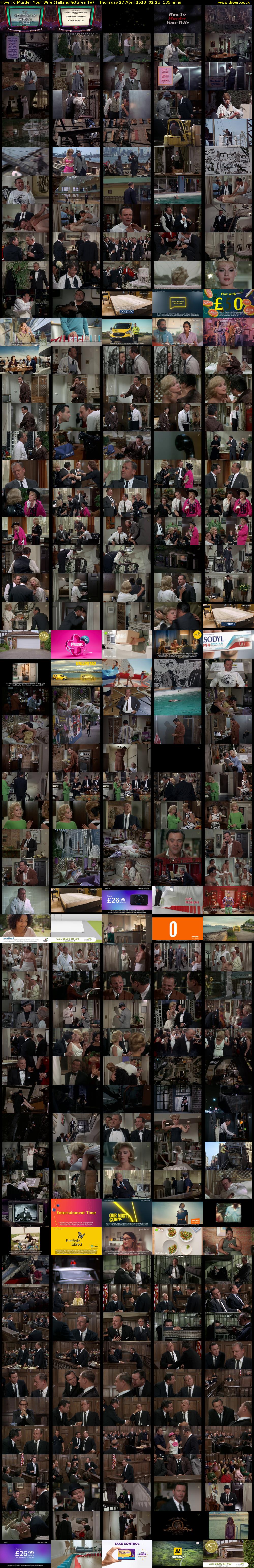 How To Murder Your Wife (TalkingPictures TV) Thursday 27 April 2023 02:25 - 04:40