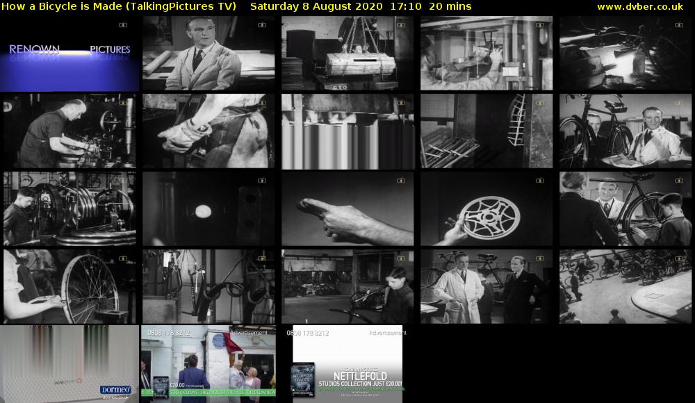 How a Bicycle is Made (TalkingPictures TV) Saturday 8 August 2020 17:10 - 17:30