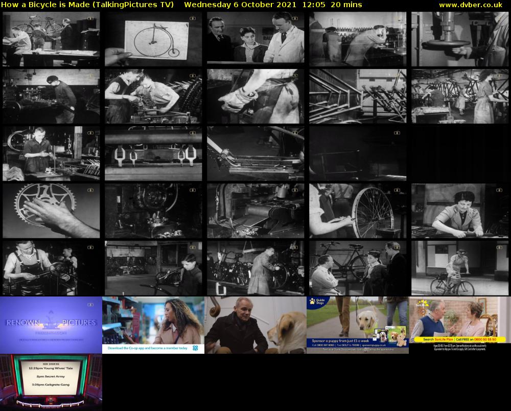 How a Bicycle is Made (TalkingPictures TV) Wednesday 6 October 2021 12:05 - 12:25
