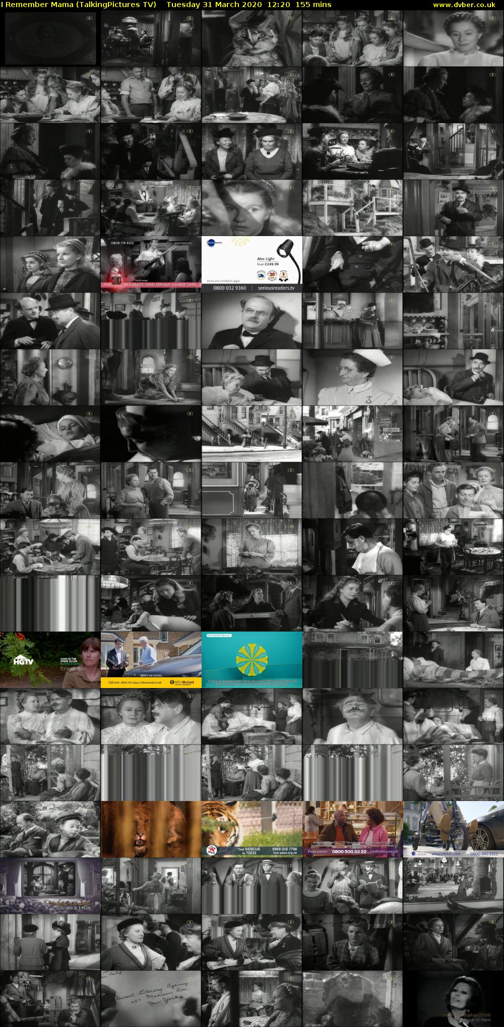 I Remember Mama (TalkingPictures TV) Tuesday 31 March 2020 12:20 - 14:55