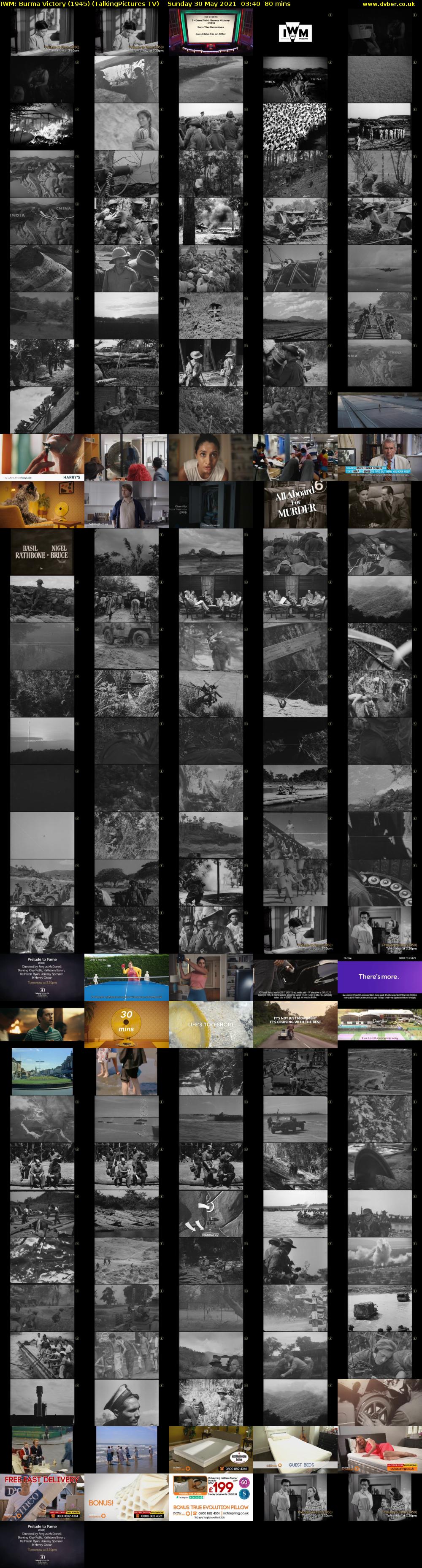 IWM: Burma Victory (1945) (TalkingPictures TV) Sunday 30 May 2021 03:40 - 05:00
