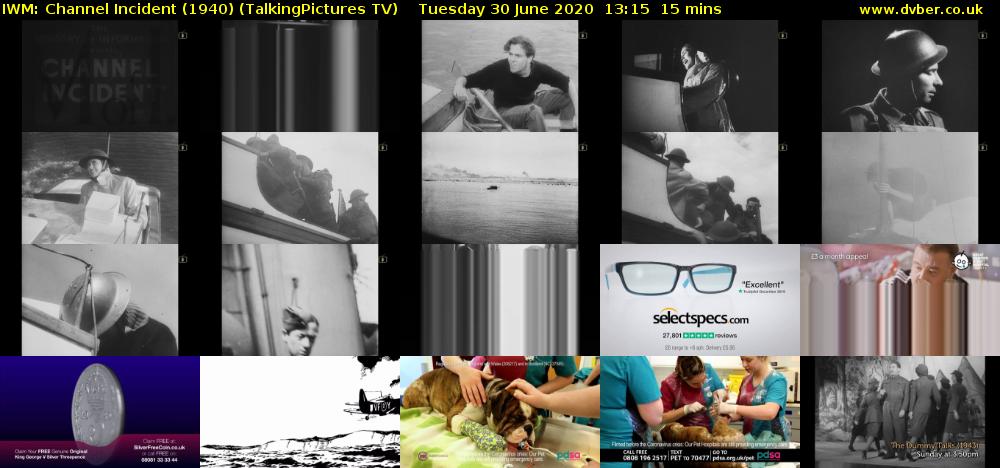 IWM: Channel Incident (1940) (TalkingPictures TV) Tuesday 30 June 2020 13:15 - 13:30