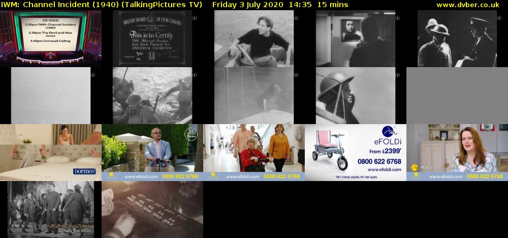 IWM: Channel Incident (1940) (TalkingPictures TV) Friday 3 July 2020 14:35 - 14:50