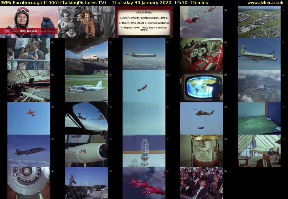 IWM: Farnborough (1966) (TalkingPictures TV) Thursday 30 January 2020 14:30 - 14:45
