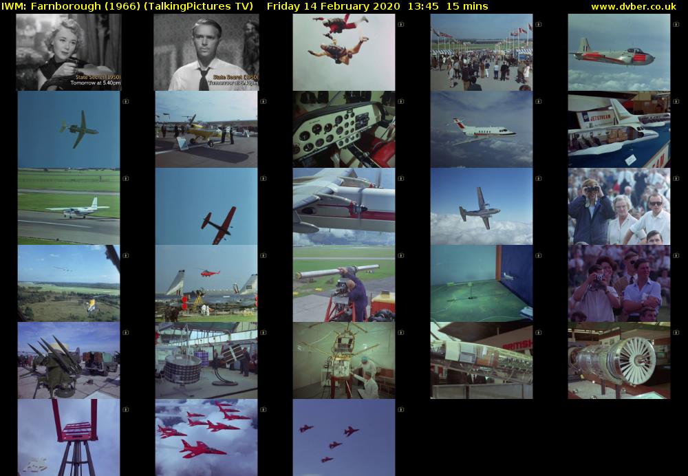 IWM: Farnborough (1966) (TalkingPictures TV) Friday 14 February 2020 13:45 - 14:00
