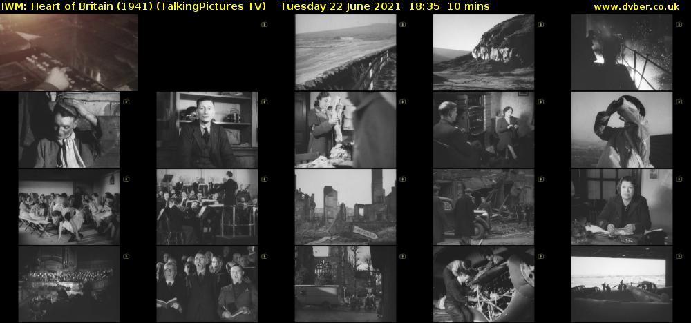 IWM: Heart of Britain (1941) (TalkingPictures TV) Tuesday 22 June 2021 18:35 - 18:45