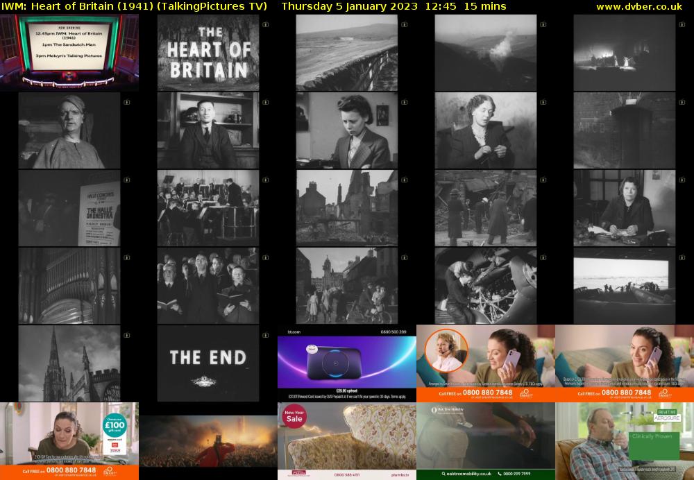 IWM: Heart of Britain (1941) (TalkingPictures TV) Thursday 5 January 2023 12:45 - 13:00