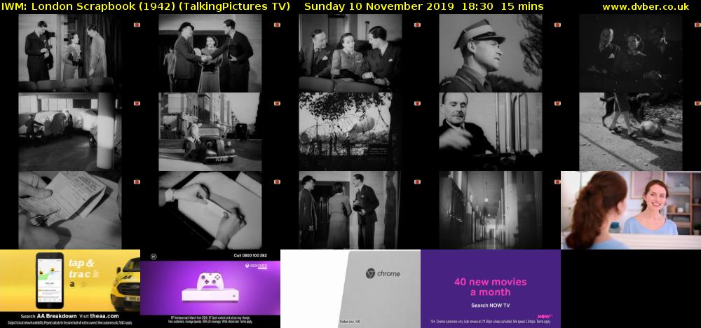 IWM: London Scrapbook (1942) (TalkingPictures TV) Sunday 10 November 2019 18:30 - 18:45