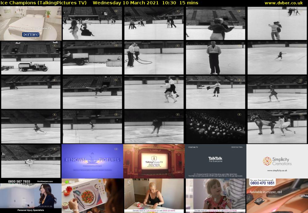 Ice Champions (TalkingPictures TV) Wednesday 10 March 2021 10:30 - 10:45